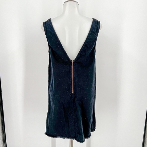 Free People Black V-Neck Jean Dress - Picture 5 of 7